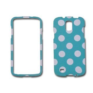 Turquoise Polka Dot Samsung Galaxy S4 Active / I9295 / Sgh i537 Skin Hard Case/cover/faceplate/snap On/housing/protector: Cell Phones & Accessories