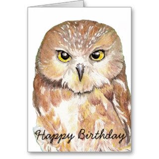 Fun Birthday Humor Owl, Bird, Nature, Wildlife Greeting Cards