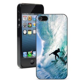 Apple iPhone 4 4S 4G Black 4B537 Hard Back Case Cover Color Surfer On Blue Wave Cell Phones & Accessories