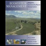 Ecosystem Management: Adaptive, Community Based Conservation