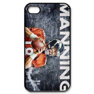 Broncos logo Peyton Manning poster designs hard back case for iPhone 4 4s: Cell Phones & Accessories
