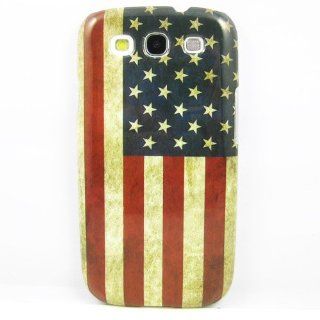 New Retro USA United States US Flag Hard Rubber Case Cover Skin For Samsung Galaxy S3 I9300: Cell Phones & Accessories