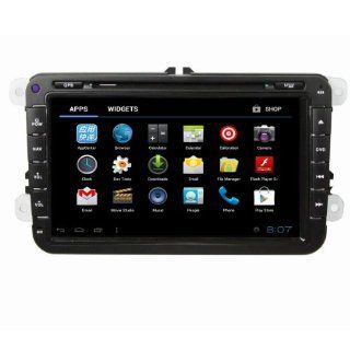 8 Inch 2 Din Car DVD Player For Volkswagen/VW TOURAN(2006 2012), Android 4.0 System&DVD&GPS Navigation& Bluetooth & Digital TV(ATSC)&3G&WIFI&PIP&IPOD Function(Free 3G and WIFI dongle) : Vehicle Dvd Players : Car Electronics