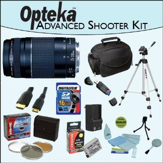 Advanced Shooters Kit for the Canon EOS Rebel T2i T3i T4i T5i 550D 600D 650D 700D Kiss X4 X5 X6 X6i X7i DSLR Digital Camera Package includes: EF 75 300mm f/4 5.6 III, 53" Travel Tripod, Camera and Accessory Bag, Extra LP E8 Extended Life High Capacity