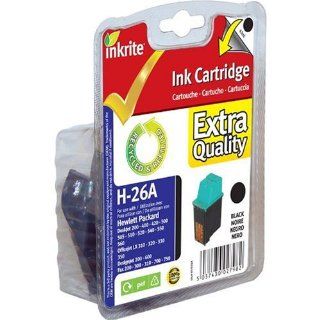 Inkrite NG Ink Cartridges (HP 26) for HP Deskjet 200 400 500 550 Fax 200   51626A Black: Office Products
