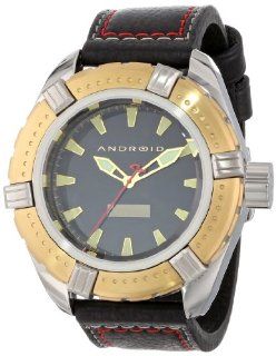 ANDROID Men's AD552BGK Stratus Analog Japanese Quartz Black Watch: Watches