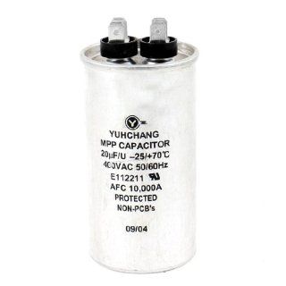 AC 400V 50/60Hz 20uF Cylinder Motor Star Capacitor for Air Conditioner: Home Improvement