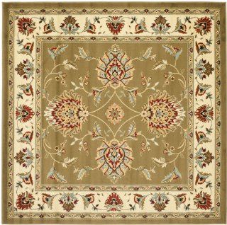 Safavieh Lyndhurst Collection LNH555 5212 Green and Ivory Square Area Rug, 6 Feet 7 Inch  