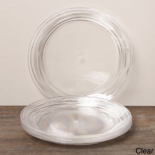 Diligence4us Acrylic Swirl 11 inch Dinner Plates (set Of 6)