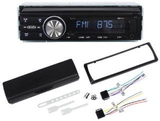 Jensen DMR2116 Single DIN All Digital "Mechless" MP3/WMA Receiver With an SD Card, USB, and Aux Inputs and a Wireless Remote Control : Car Electronics