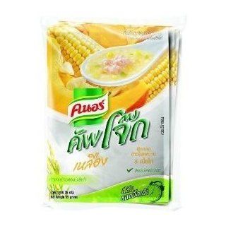 Congee Corn Chicken Pumpkin 35g Knorr Cup Jok 4Packs Organic Thai Jasmine Rice Hot Cereal Vitamin B 1 Breakfast Foods Porridge Instant   18 ounce for 4Packs : Other Products : Everything Else
