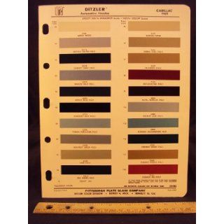 1964 CADILLAC Paint Colors Chip Page: General Motor Corporation: Books