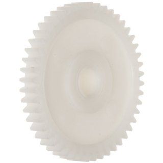 Spur Gear, 20 Degree Pressure Angle, Polyoxymethylene, Inch, 32 Pitch, 1.500" Pitch Diameter, 1/4" Bore, 1.563" OD, 3/16" Face Width, 48 Teeth: Industrial & Scientific