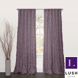 Lush Decor Lake Como Purple 84 inch Curtain Panel