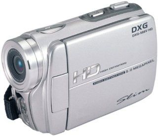 DXG DXG 566V 5.0 Megapixel High Definition Digital Video Camera In Box (Silver) : Video Camcorder : Camera & Photo