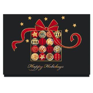 Seasonal Gems Christmas Card   25 Premium Holiday Cards with Foiled lined Envelopes: Health & Personal Care
