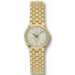 Women Watch Pulsar PRS568XGL Dress Gold Tone Guadalupe Stainless Steel White Dia: Watches