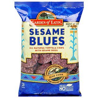 Garden of Eatin' Sesame Blues Tortilla Chips, 1.5 Ounce Bags (Pack of 24) : Tortilla Chips And Crisps : Grocery & Gourmet Food