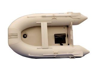 Aquos 0.9mm PVC 8.8 Feet Inflatable Boat Raft Dinghy Tender with Air Deck Floor  Gray   : Open Water Inflatable Rafts : Sports & Outdoors