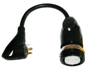 Furrion FP5030R SB 50 Amp 125/250V Twist Lock Female Marine to 30 Amp RV Male Plug with LED Pigtail: Automotive