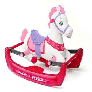 Radio Flyer Pink Soft Rock and Bounce Pony: Toys & Games