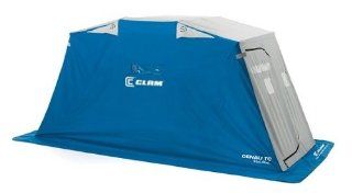 Clam 9027 Denali II TC Back To Back 2 Person Ice Fishing Shelter w/ Thermal Cap : Sports & Outdoors