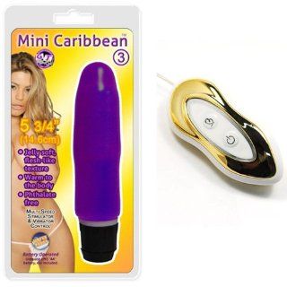 Mini Caribbean #3 Smooth   Purple and Peanut Vibrator Combo: Health & Personal Care