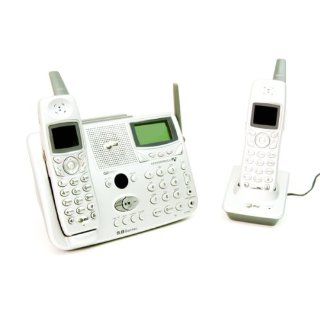 AT&T E5965C 5.8 GHz DSS Expandable Cordless Phone with Answering System with AT&T E580 2 Accessory Handset with Color Display   Factory Refurbished : Electronics