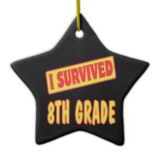 I SURVIVED 8TH GRADE CHRISTMAS TREE ORNAMENT