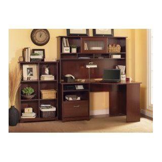 Shop Bush Furniture Cabot Corner Desk with Hutch and Bookcase, Espresso Oak Finish at the  Furniture Store. Find the latest styles with the lowest prices from Bush Furniture