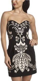 French Connection Women's Delicious Damask Dress, Blk/Great Wht, 6 at  Womens Clothing store: