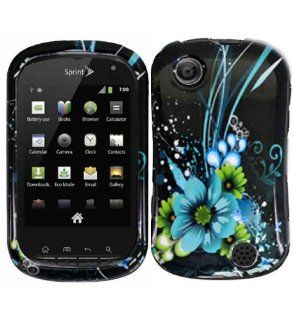 Blue Flower Hard Case Cover for Kyocera Milano C5120 Cell Phones & Accessories