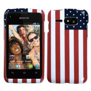 Fits Kyocera C5133 Event Hard Plastic Snap on Cover United States National Flag Virgin Mobile: Cell Phones & Accessories