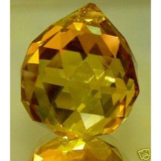 40mm Vintage Crystal Yellow Feng Shui Ball: Home Improvement