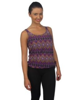 Sleeveless round neck top w/ side tie detail at  Womens Clothing store