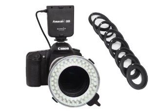 Amaran Halo Flash &Continuous 60 LED Lighting Macro Ring AHLN60 for Nikon D90 D7000 D5100 D3100 D3200 : On Camera Macro And Ringlight Flashes : Camera & Photo