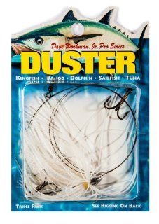 Boone Duster Rig (2 # 4 Treble Hook), Pearl/Mylar : Fishing Bait Rigs : Sports & Outdoors