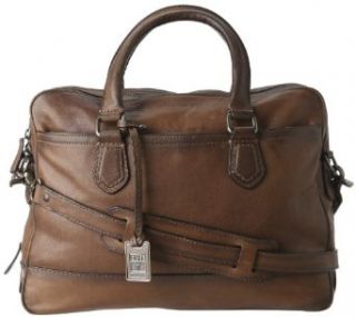 Frye James Work Zip Tumbled Full Grain DB116 Briefcase,Taupe,One Size: Clothing