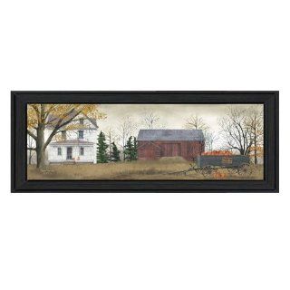 The Craft Room BJ115 603 Pumpkins for Sale, Country Themed Framed Script Canvas Like Print by Artist Billy Jacobs, 36x12 Inches   Shelving Hardware  