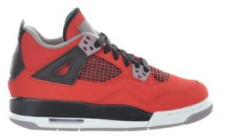 Air Jordan 4 Retro (GS) "Toro Bravo" Big Kids Shoes Fire Red/White Black Cement Grey 408452 603 7: Basketball Shoes: Shoes