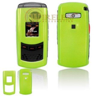 Solid Neon Green Snap On Cover Hard Case Cell Phone Protector for UTStarcom PCD CDM 8975 [Beyond Cell Packaging]: Cell Phones & Accessories