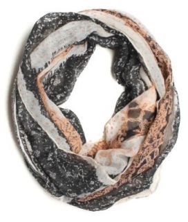 Dry77 Classical Pattern Infinity Loop Scarf, Black at  Womens Clothing store: Fashion Scarves