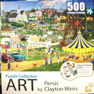 Puzzle Collector Art Series by Persis Clayton Weirs "Country Fair" 500 Piece Puzzle: Toys & Games