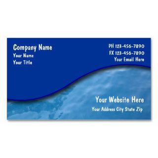 Pool Service Cards Business Card Templates