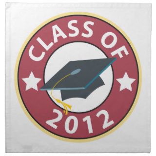Class of 2012 Graduation Cloth Napkins