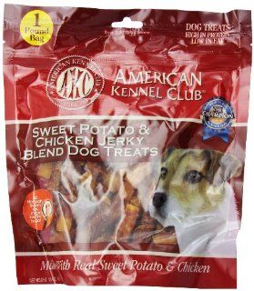 AKC Sweet Potato Chicken Jerky Twists Dog Treats, 16 Ounce  Pet Snack Treats 