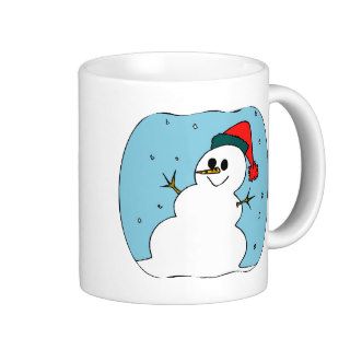 Snowman Shape Coffee Mugs