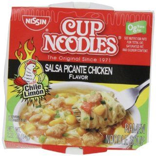 Nissin Cup O Noodles Salsa Picante Chicken, 2.25 Ounce (Pack of 12) : Ramen Noodles : Grocery & Gourmet Food