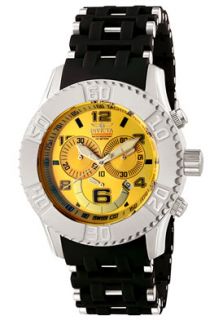 Invicta 6706  Watches,Mens Sea Spider Chronograph Black Polyurethane & Stainless Steel, Chronograph Invicta Quartz Watches