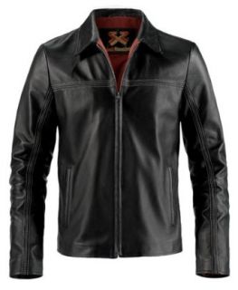 Soul Revolver Men's Layer Cake Leather Jacket at  Mens Clothing store: Outerwear